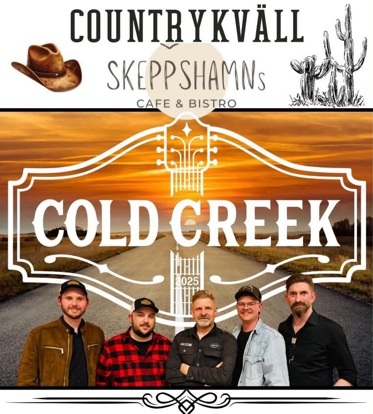 Cold Creek på Skeppshamns Affish för Cold Creek som spelar på Skeppshamns Café och Bistro.